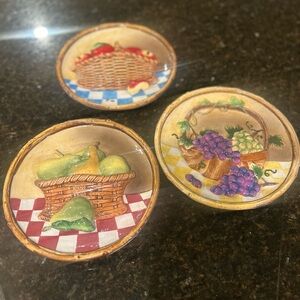 Fruit Basket Decorative Plates